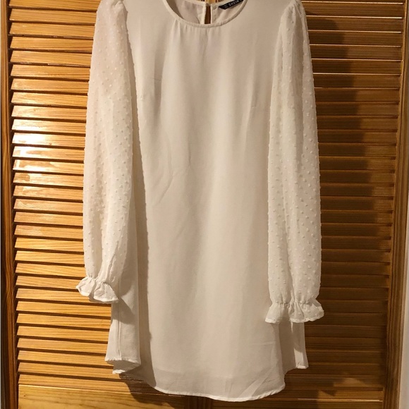 SHEIN Dresses & Skirts - Sweet Long Sleeve White Woman’s Dress